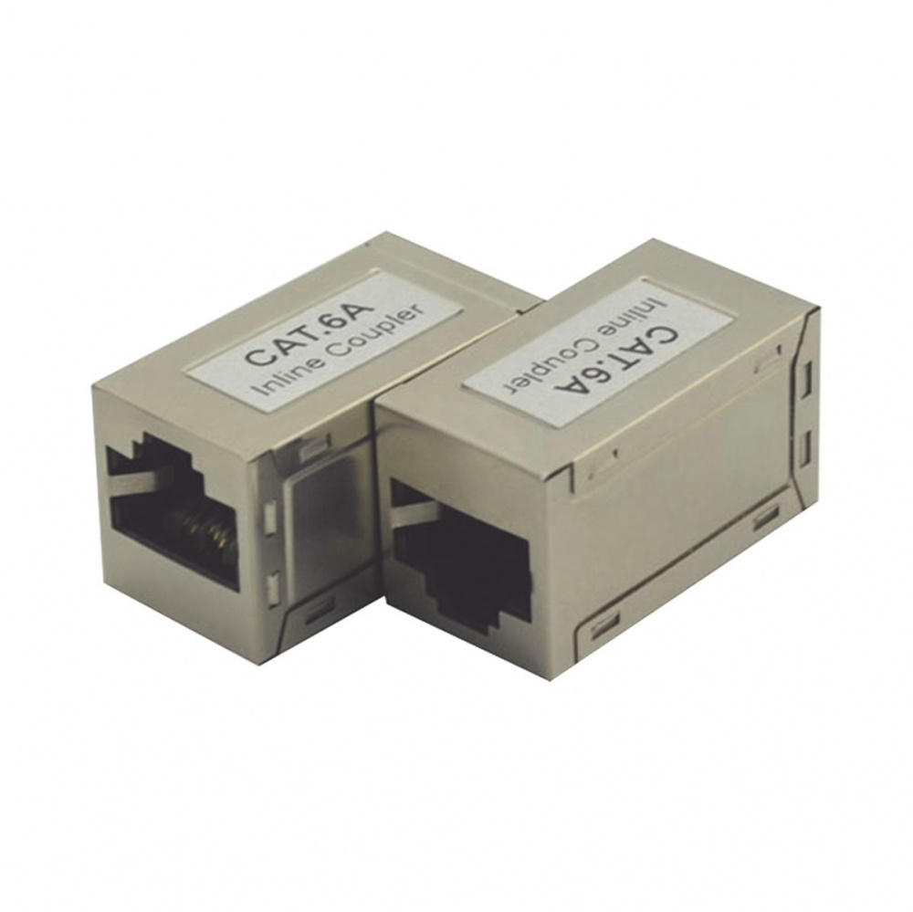 Acoplador stp cat6a hembra rj45 a rj45 hembra