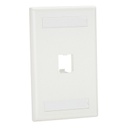 Placa De Pared Panduit CFPL1WHY 1 Puerto Mini-Com