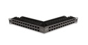 Patch panel z-max categoría 6a, blindado, de 48 puertos, angulado, 1ur