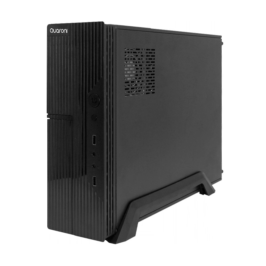 Gabinete Quaroni Slim Mini-Tower Micro-ATX/Mini-ITX USB 2.0 Incluye Fuente De 500W