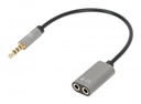 Adaptador De Audio Manhattan 356107 3.5mm Macho - 2x 3.5mm Hembra