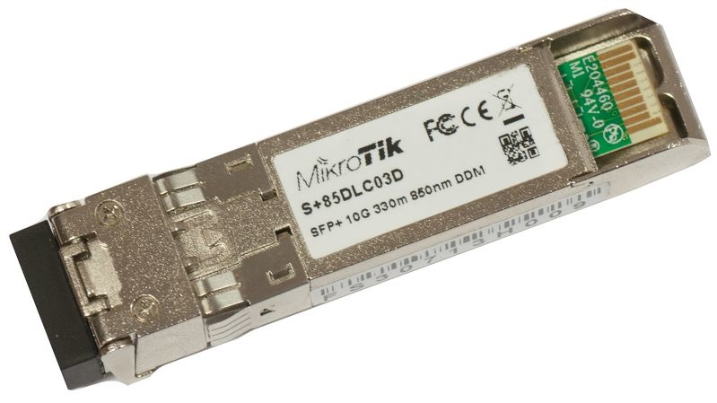 Transceptor minigbic sfp+ 10g lc duplex para fibra multi modo 300mts