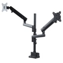 Soporte vesa ajustable para 2 monitores de 32 8kg - grommet