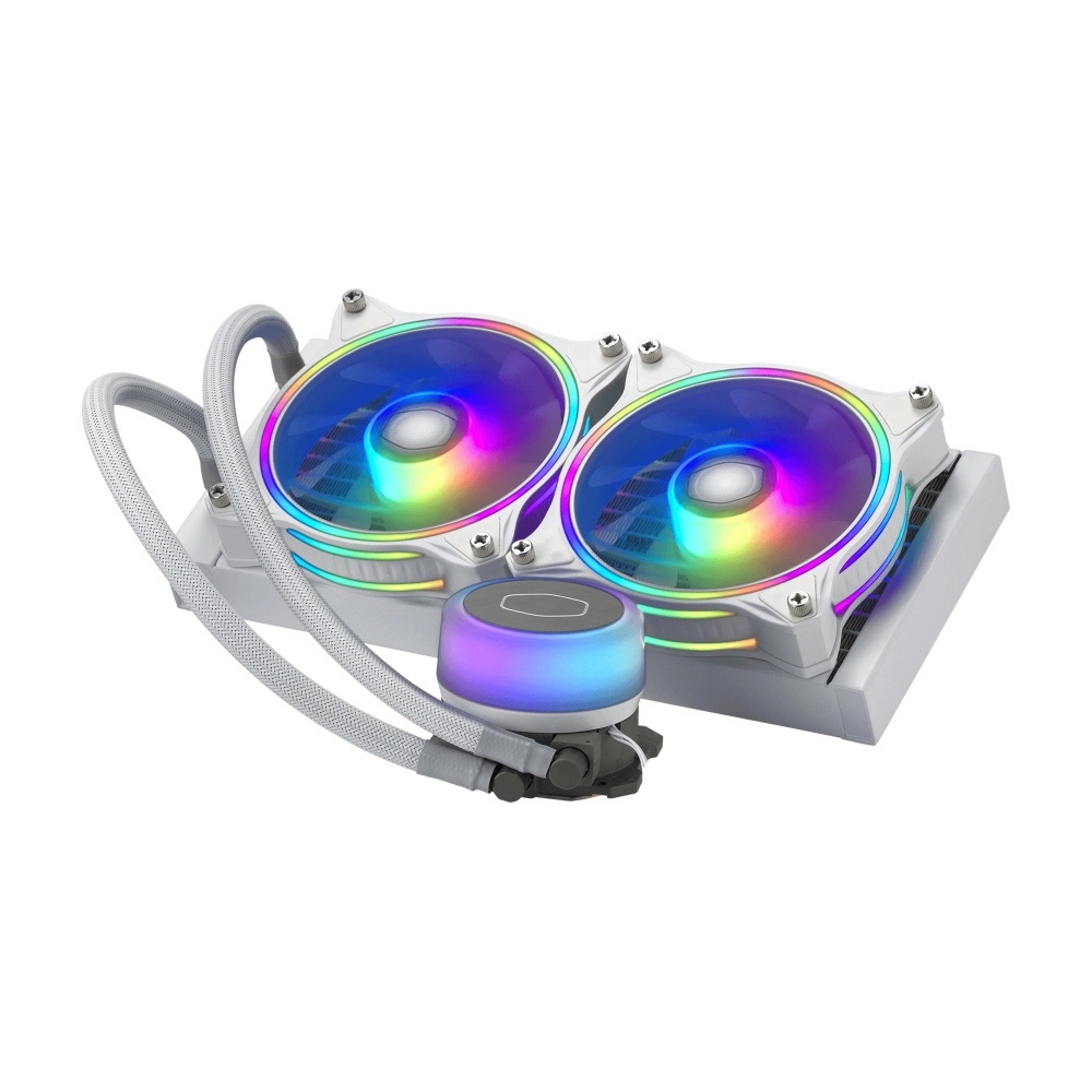 Enfriamiento Líquido Para CPU Cooler Master Master Liquid ML240 Illusion White Edition 2x120mm 650-1800RPM