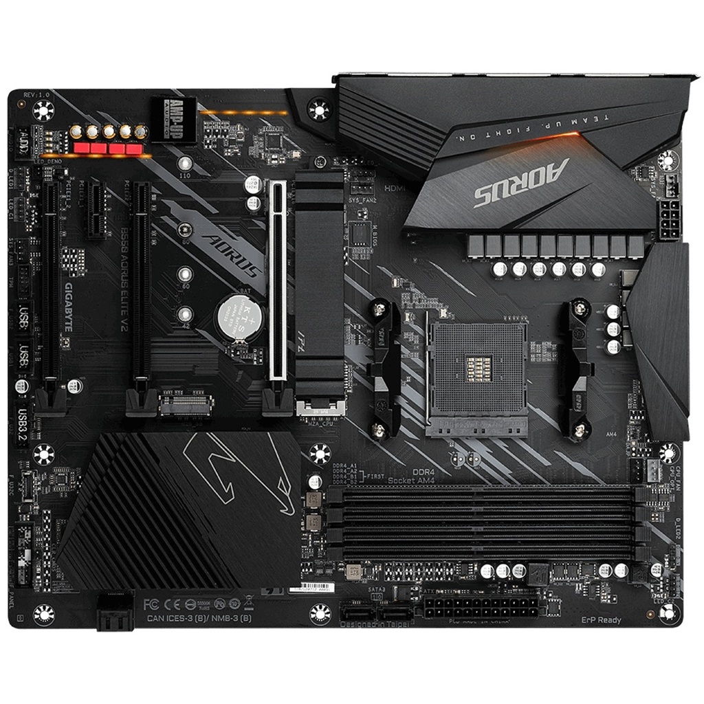 Tarjeta Madre Gigabyte B550 Aorus Elite V2 AM4 ATX 4x DDR4 2x M.2 PCIe 4.0