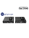 Saxxon lkv223 - kit extensor de video hdmi/ resolucion 1080p/ 60 hz/ hasta 70 metros con cat6/ 6a/ 7  cero latencia/ loop hdmi/ 