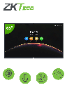 Zkteco iwb65b - pantalla digital interactiva / 65 pulgadas / 4k uhd / bisel delgado / cámara integrada 13 megapíxeles / matriz d