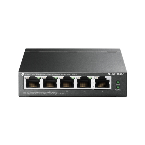 Switch TP-Link Gigabit Ethernet TL-SG1005LP 5 Puertos 10/100/1000 10Gbit/s 2000 Entradas No Administrable