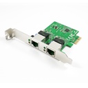 Tarjeta de red x-media pci-e con 2 puertos rj45 gigabit 10/100/1000 (xm-na3820)