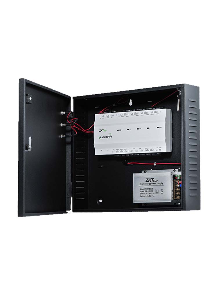 Zkteco inbio460probox - panel de control de acceso peatonal o vehicular de 4 puertas / hasta 8 lectoras fr1xxx / compatible con 