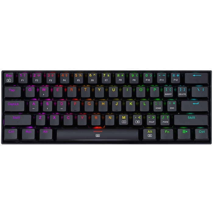 Teclado Mecánico Gamer Redragon Dragonborn K630 RGB Rojo Switch Redragon Blue Alámbrico Ingles