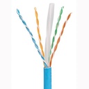 Bobina de cable utp 305 m. de cobre, tx6000™ pannet, reelex, azul, categoría 6 mejorado (23 awg), lszh (bajo humo, cero halógeno