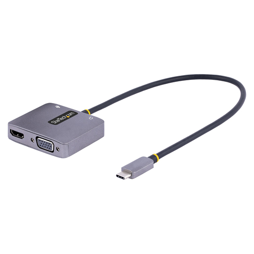 Adaptador de video usbc a hdmi vga 4k hdr pd 3.0 de 100w