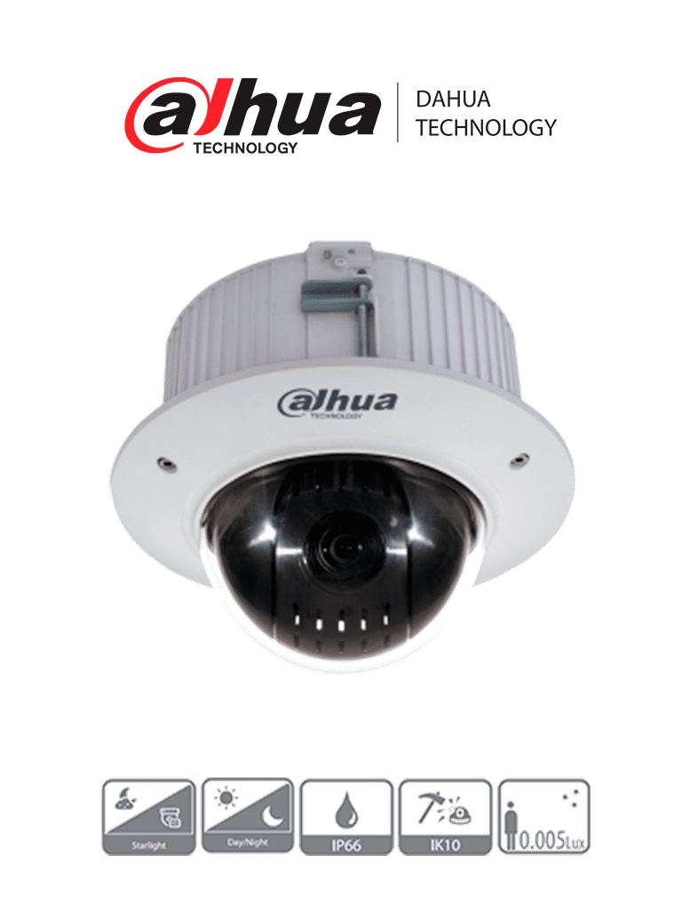 Dahua sd42c215-hc-la - camara ptz domo de 2 megapixeles/ 1080p/ 15x de zoom optico/ montaje en plafón o techo falso/ wdr real de