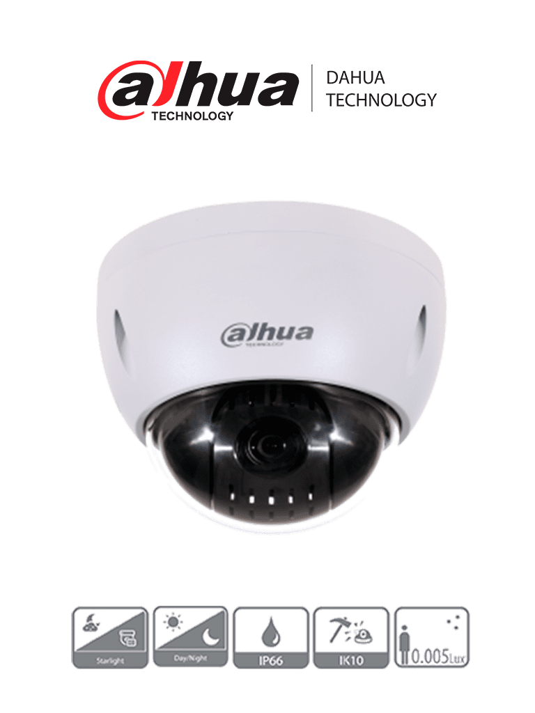 Dahua sd42215-hc-la - camara ptz de 2 megapixeles/ 1080p/ 15x de zoom optico/ montaje en techo/ wdr real de 120 db/ starlight/ a