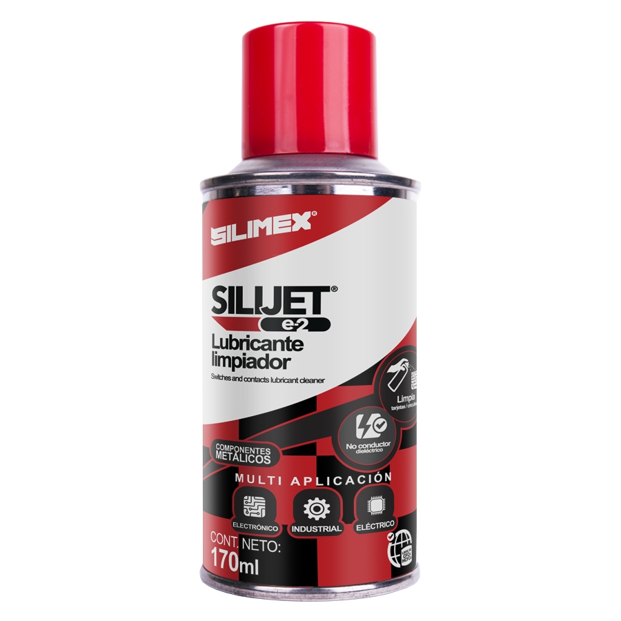 Lubricante limpiador dielectrico en aerosol silijet e-2 170 ml