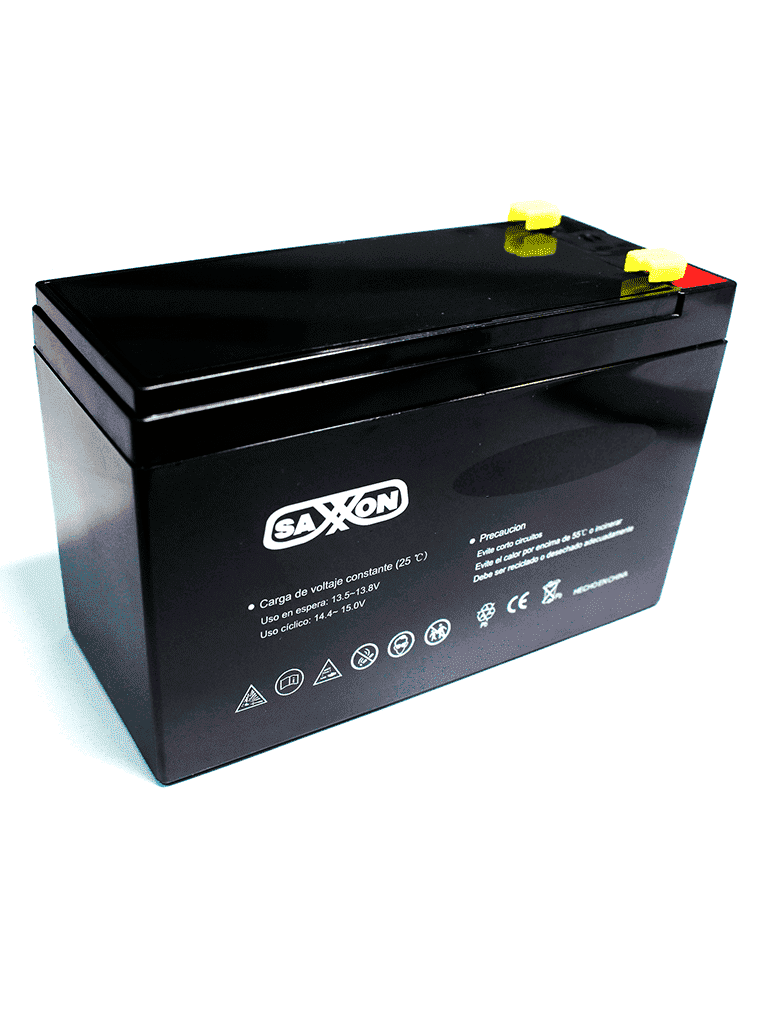 Batería De Respaldo Saxxon CBAT12AH De 12V 12Ah Aplicaciones De CCTV Y Acceso