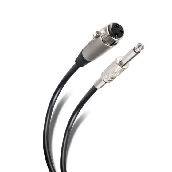 Cable de audio steren jack cannon, 6.35mm, macho, conector speakon, hembra, 6 m, negro, metalico,