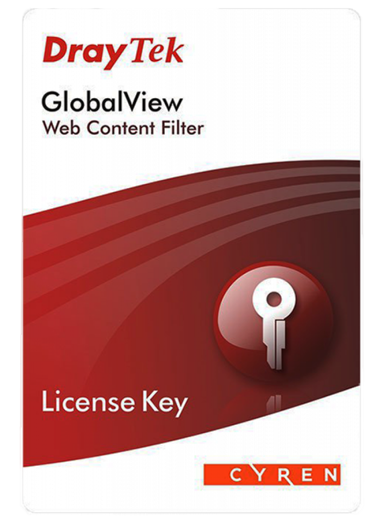 Draytek acard- licencia de filtrado de contenido web compatible con vigor 2830/ 2850/ 2860/ 2862/ 2920/ 2925/ 2926/ 2927 12 mese