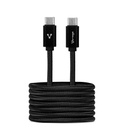 Cable USB C VORAGO CAB-124-BK USB C Macho - USB C Macho 1 Metro