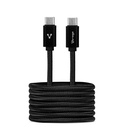 Cable USB C VORAGO CAB-124-BK USB C Macho - USB C Macho 1 Metro