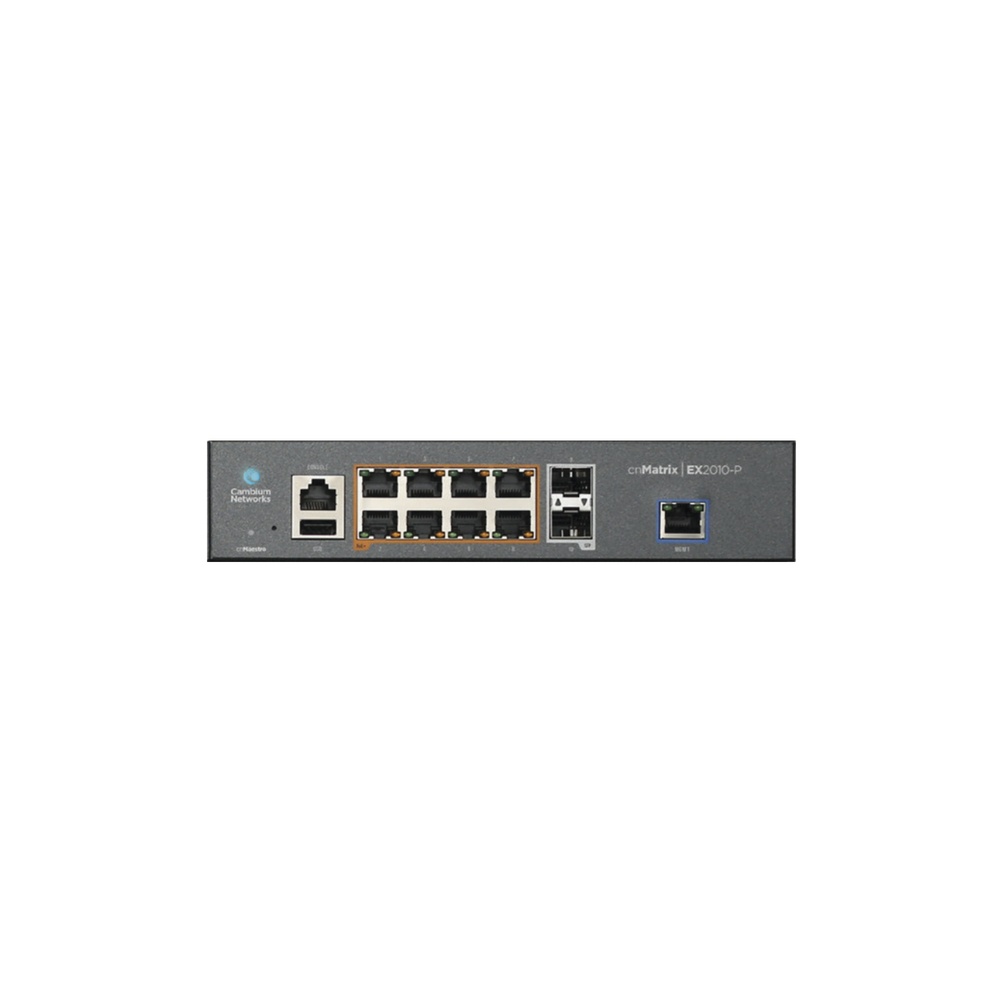 Switch cnmatrix ex2010-p capa 3 de 10 puertos(8 poe gigabit 802.3af/at, 2 sfp, 1 consola, 1 mngmt, 1 usb)  administración desde 