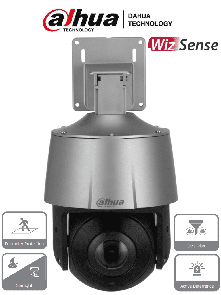 Dahua sd3a205-gnp-pv - camara ip ptz de 2 megapixeles/ 5x de zoom optico/ wizsense/ starlight/ ir de 30 mts/ microfono y altavoz