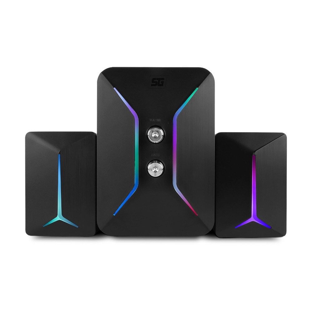 Bocinas con Subwoofer Vorago Start The Game SPK-250 RGB Alámbrico 2.1 11W RMS USB