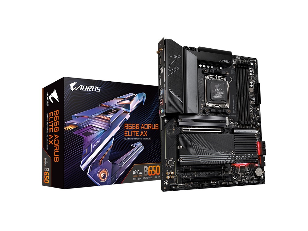 Tarjeta Madre Gigabyte Aorus B650 Aorus Elite Ax AMD Am5 4x DDR5 4x SATA3 PCIE 4.0 2x PCIE 3.0 XDP HDMI