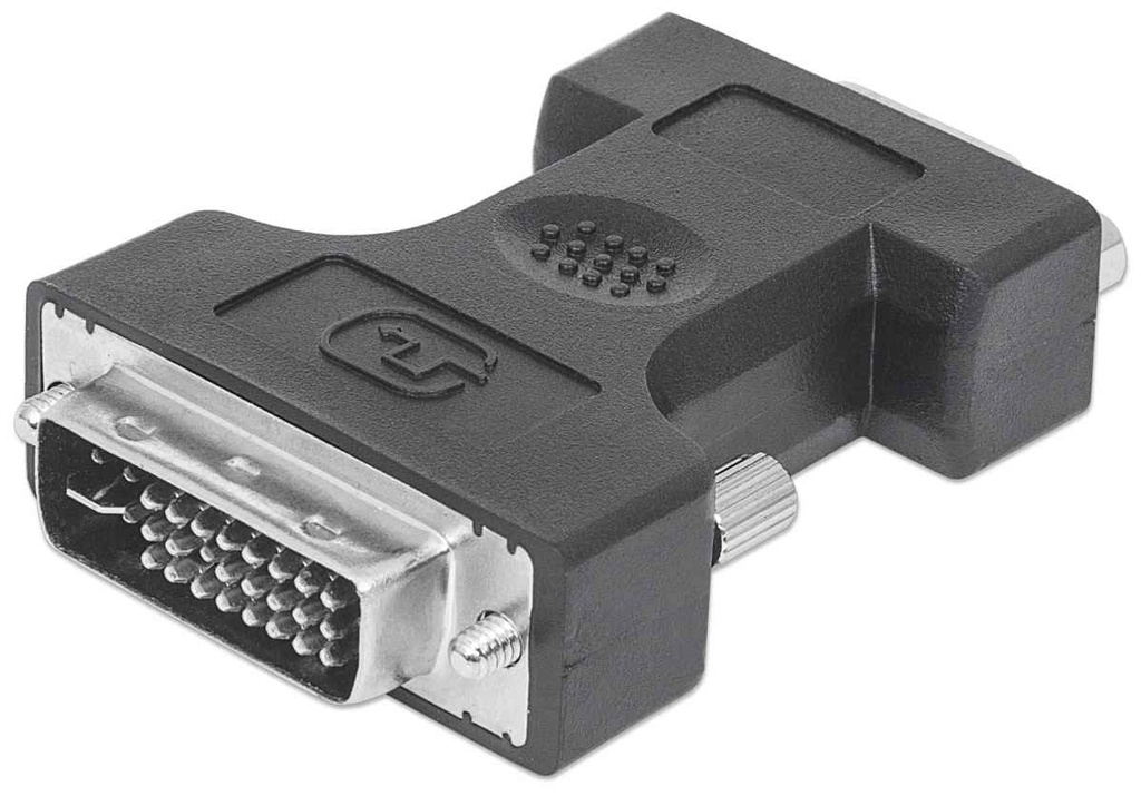 Adaptador Manhattan DVI-A&D&I Enlace Dual Macho a VGA hembra HD15 FM