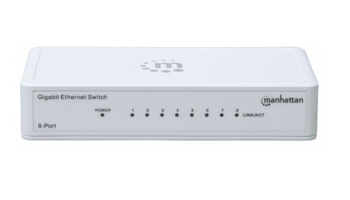 Switch gb 8 ptos manhattan ethernet blanco 560702