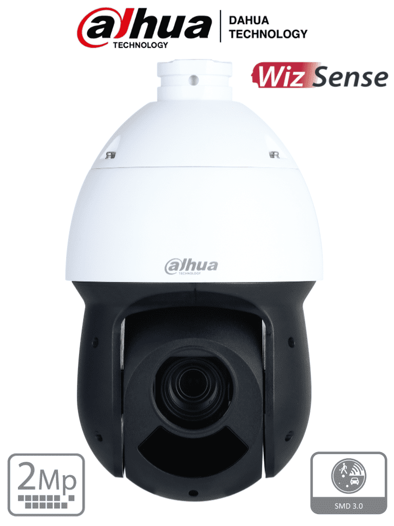 Dahua dh-sd49225db-hny - camara ip ptz de 2 megapixeles/ wizsense/ 25x de zoom optico/ ir de 100 metros/ h.265/ wdr real de 120 