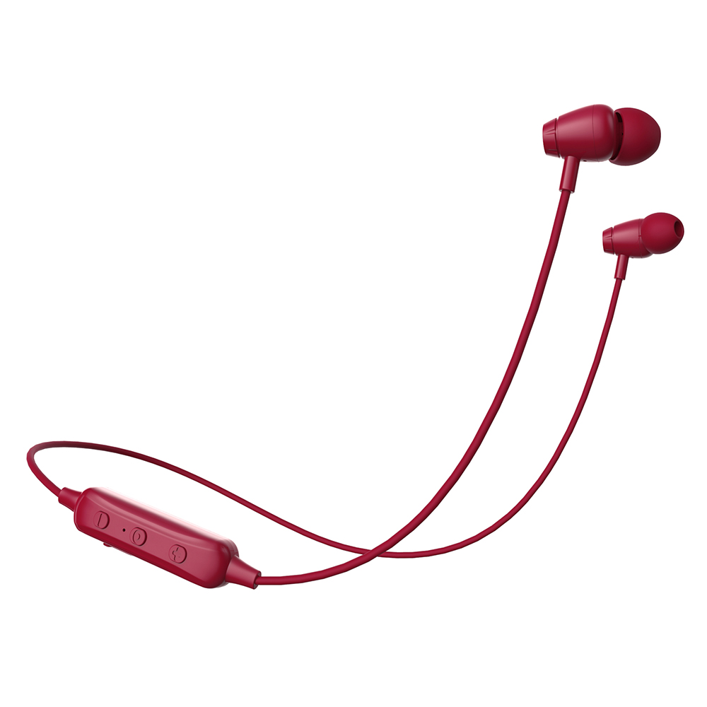 Audífonos Intrauriculares con Micrófono Naceb NA-0314 Inalámbrico Bluetooth Rojo