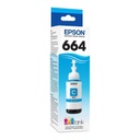 Botella de tinta epson cyan para l200 t664220 70 ml