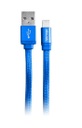 Cable vorago cab-119 azul usb-apple lightning 1 metro azul bolsa