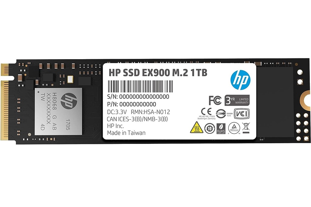 Unidad SSD HP EX900 1TB PCI Express 3.0 M.2