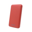 Batería Portátil Recargable Necnon NPW-10FC Power Bank de 10,000 mAh Color Rojo