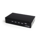 Splitter hdmi de 4 puertos - divisor bifurcador hdmi de 4 puertos con amplificador - splitter - hdmi hembra - mini-jack hembra -