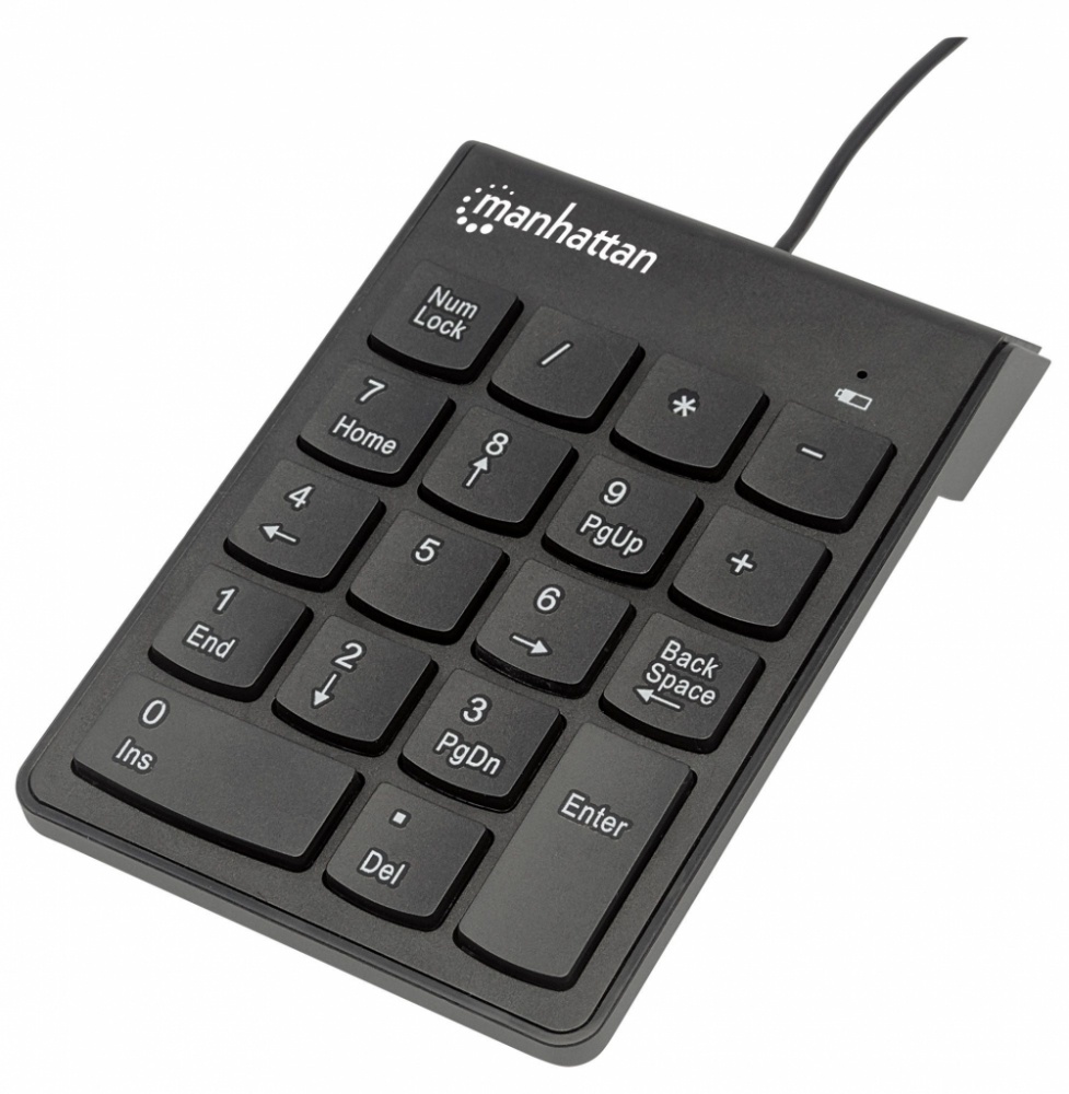 Teclado Numérico Manhattan 176354 Alámbrico USB 18 Botones