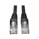 Cable tripp lite ethernet (utp) moldeado snagless cat6 gigabit rj45 m-m 2.13m color negro