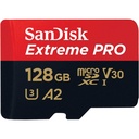 Memoria sandisk extreme pro 128gb micro sdxc 170mb s 4k clase 10 a2 v30 c