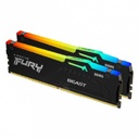 Memoria ddr5 kingston furybeast 64gb 5200mhz rgb kit2 kf552c40bbak2-64