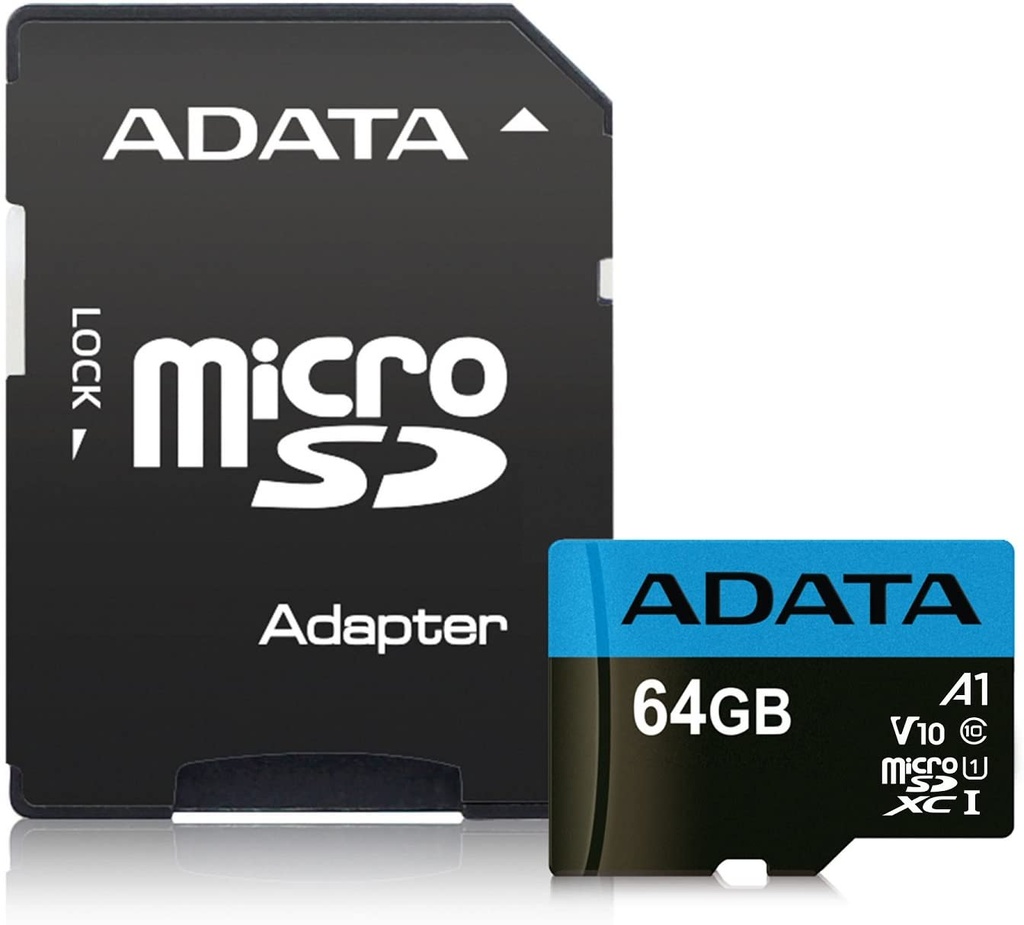 Memoria Flash Adata Premier 64GB MicroSDXC UHS-I Clase 10 Con Adaptador