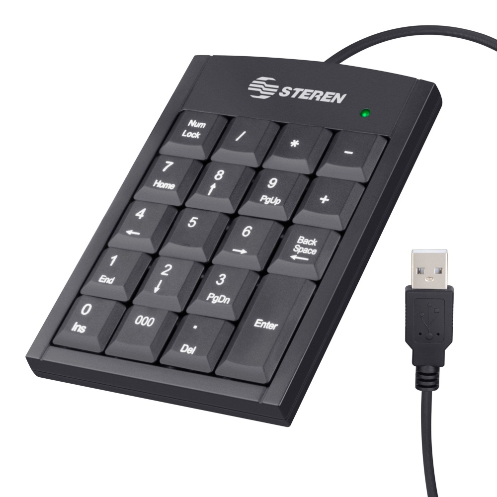 Teclado Numérico Steren COM-625 Alámbrico USB