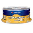 Dvd+rw verbatim 4.7gb 4x c/30