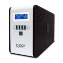 No Break CDP RU-SMART 1010 Interactivo 1000VA/500W 10 Contactos y 4 Puertos USB Display LCD