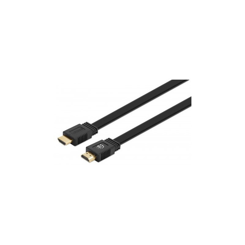 Cable hdmi 2.0 - alta velocidad con ethernet plano 4k@60hz manhattan 355605