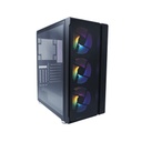 Gabinete Evotec EV-1021 Con Ventana Midi-Tower ATX/Micro-ATX/Mini-ATX USB 3.0 Sin Fuente 3 Ventiladores