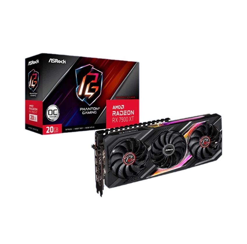 Tarjeta de Video ASROCK AMD Radeon RX7900 XT Phantom Gaming PCIE 4.0 20GB GDDR6X 320bits Gama Alta