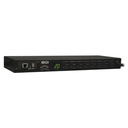 Pdu monofasico monitoriable tripp lite pdumnh20 1.9kw, de 120v, 8 tomacorrientes 5-15r, 5-15p, cable de 3.66 m (12 pies), interf